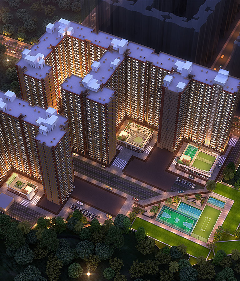 Suraksha Smart City elevation top view
